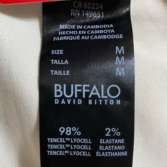 Buffalo David Bitton Soft Tencel Pull-On Jogger M Cream Comfy Casual Pockets NWT - Picture 3 of 11